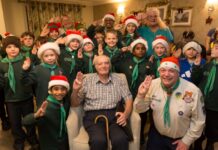 Brownies And Scouts Join Ashford Care Home For Journey Into Christmas Past