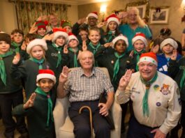 Brownies And Scouts Join Ashford Care Home For Journey Into Christmas Past