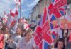 Far-Right Supporters March Through Maidstone Town Centre